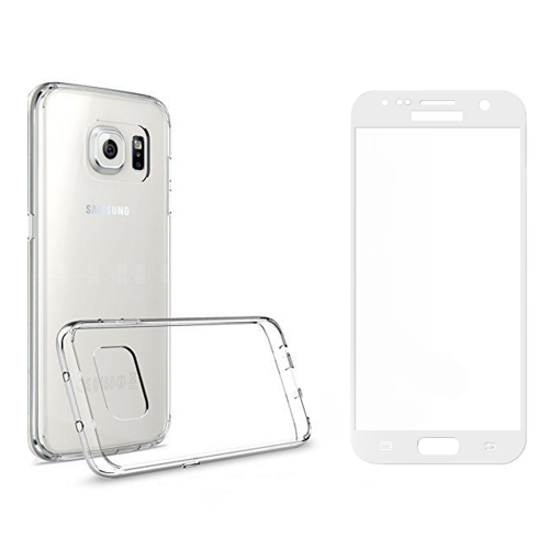 Remax Crystal Glass Protector with Soft Edges + Case for Samsung Galaxy S7 White 52239