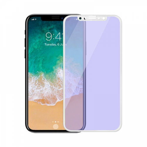Remax Four Beasts Tempered Glass Full 3D Anti-Blu Ray Για iPhone X 0.3mm Λευκο 52318