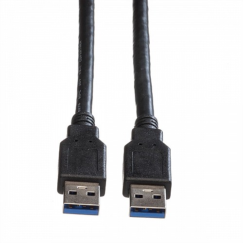ROLINE USB 3.2 Gen 1 Cable, A - A, M/M, black, 1.8 m - 11.02.8970
